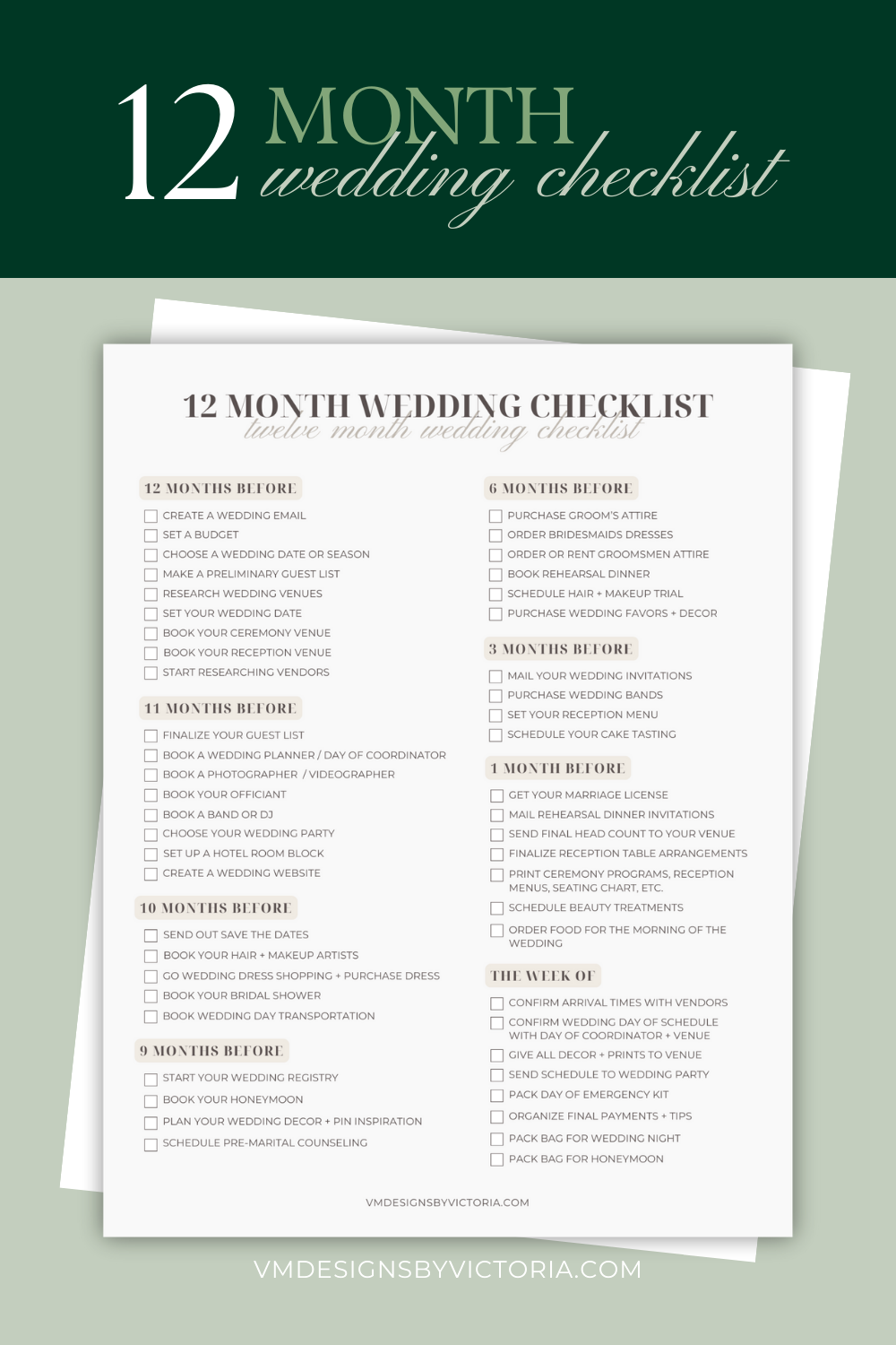 Plan Your Dream Wedding in 12 Months