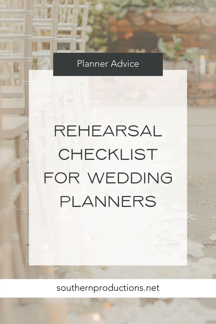 Planners, Get Ready: Master Your Rehearsals!