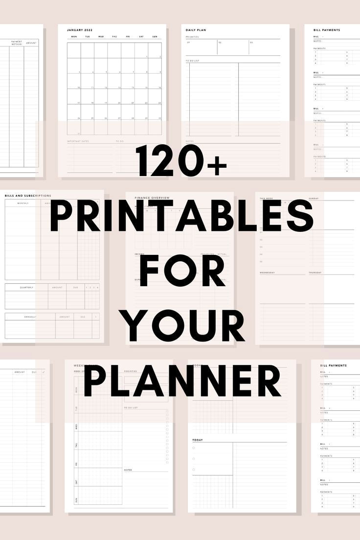 Instant Organization: 120+ Proven Printable Planner Templates