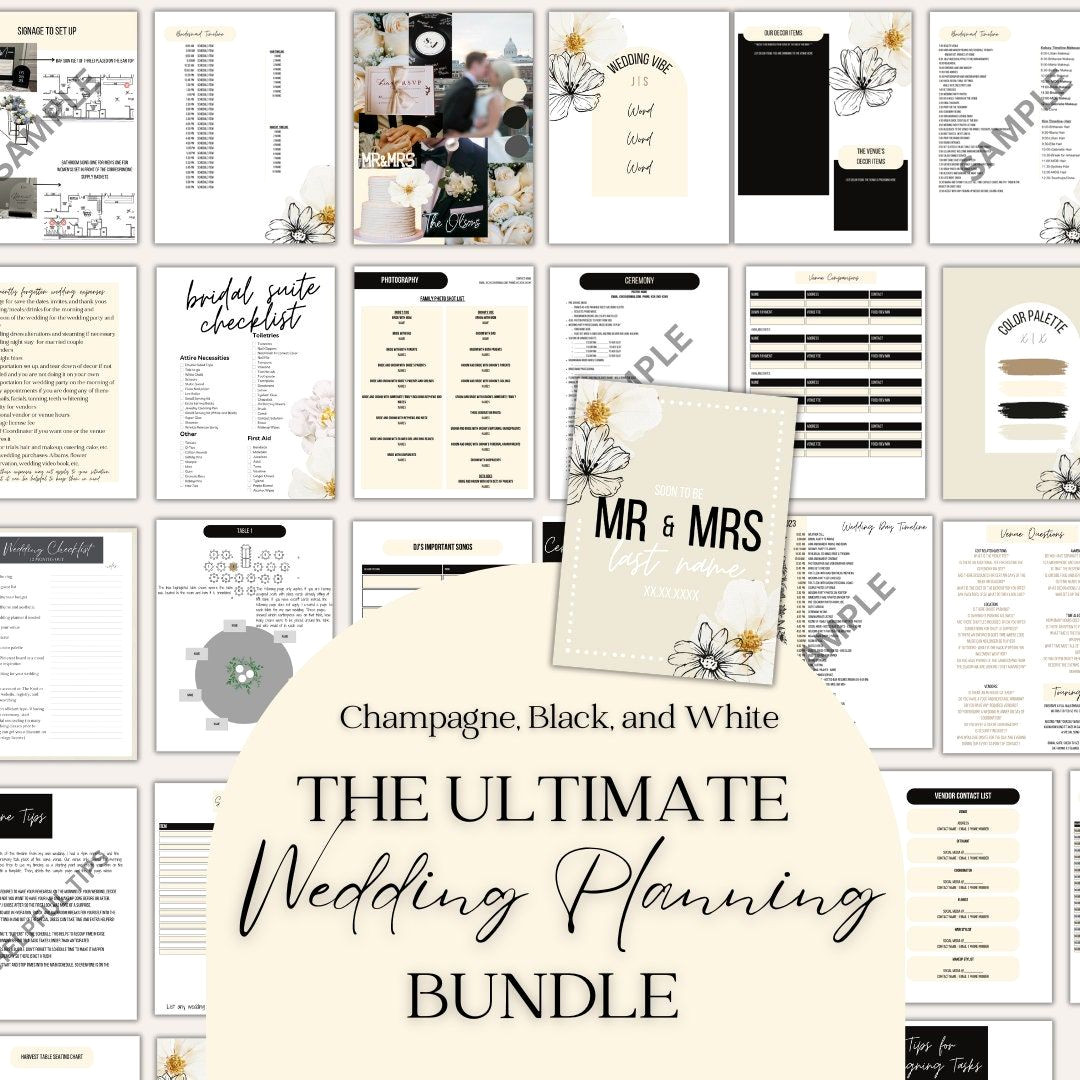 Plan Your Dream Wedding in Style with This Editable Binder