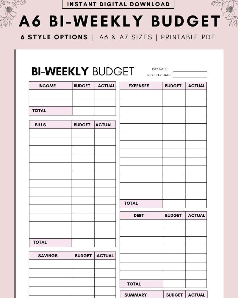 Easy Budgeting in Seconds: Free PDF Templates Included