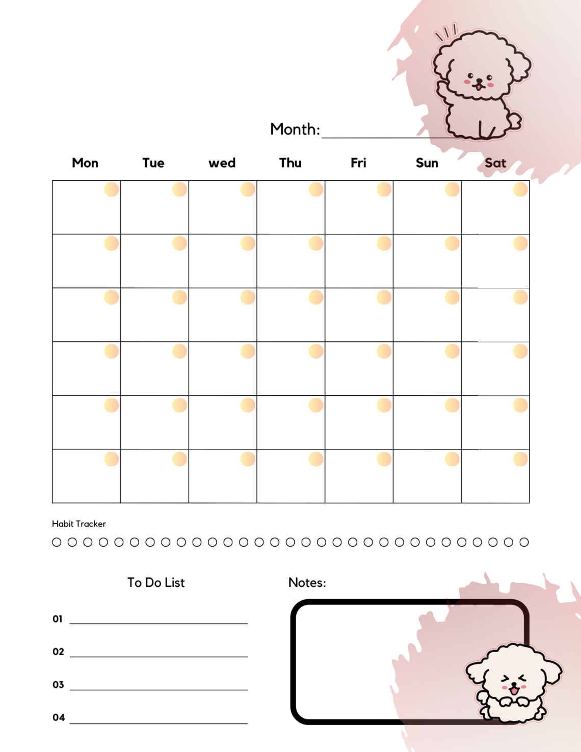 Kawaii Daily Planner