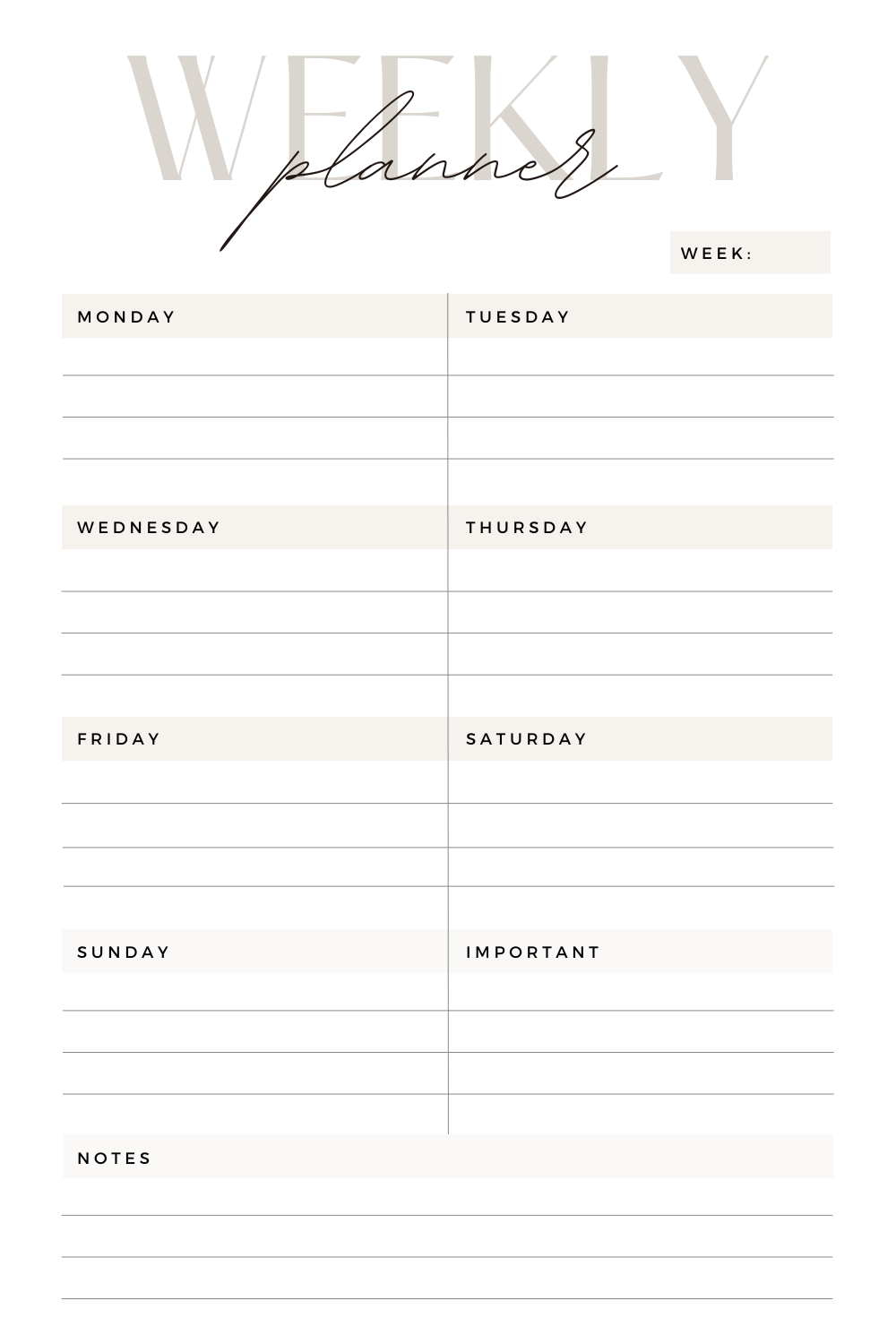 Get Organized in 5 Minutes a Day with Our Free Planner