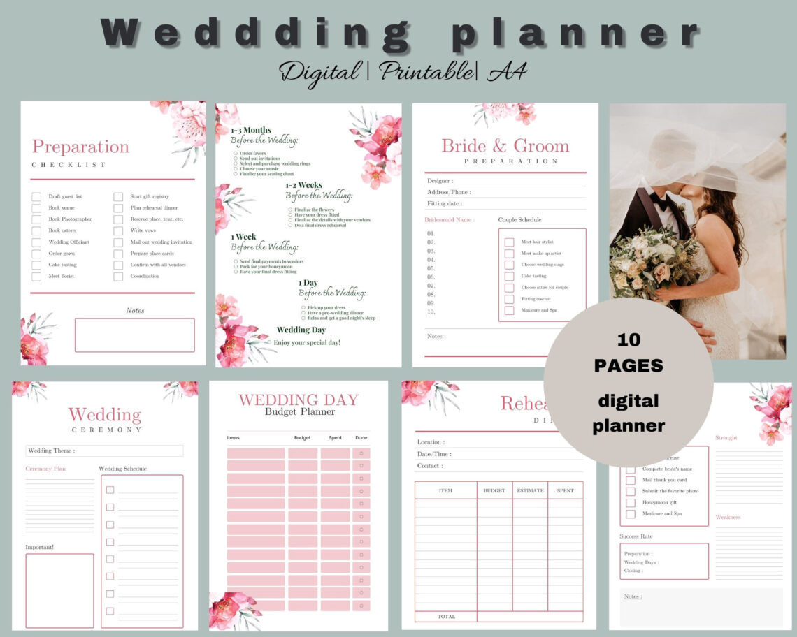Plan Your Dream Wedding with This Free Printable Planner