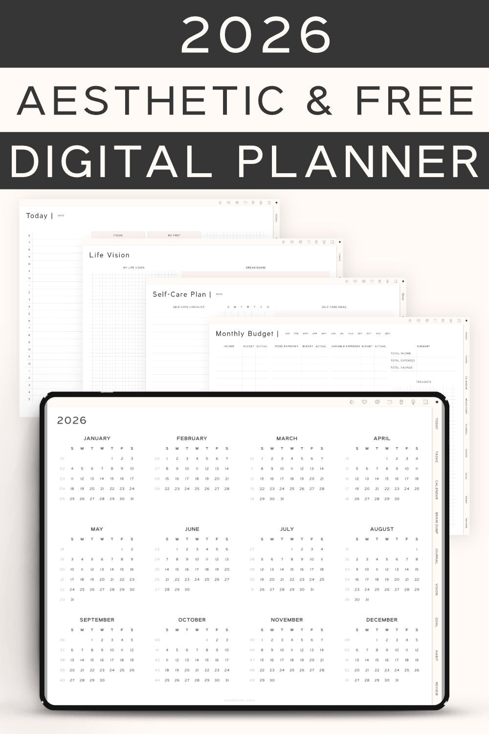 Get Your Free 2026 Aesthetic Planner Here