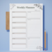 Elevate Your Productivity | Modern Weekly Planner Printable