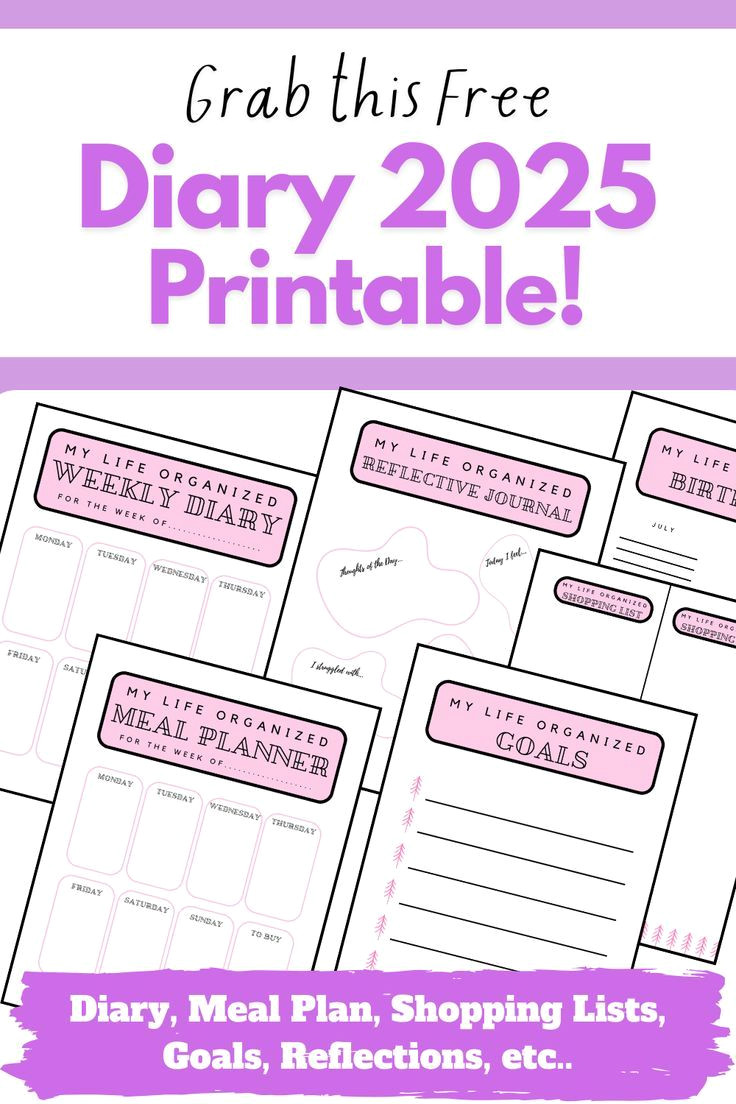 Boost Your Productivity in 2025 with Our Free Organiser Templates!