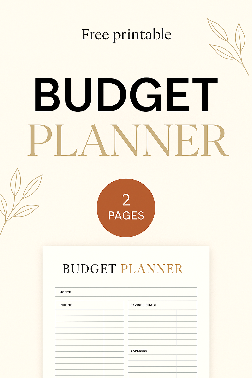 Get Your Free Budget Planner & Take Control of Your Finances