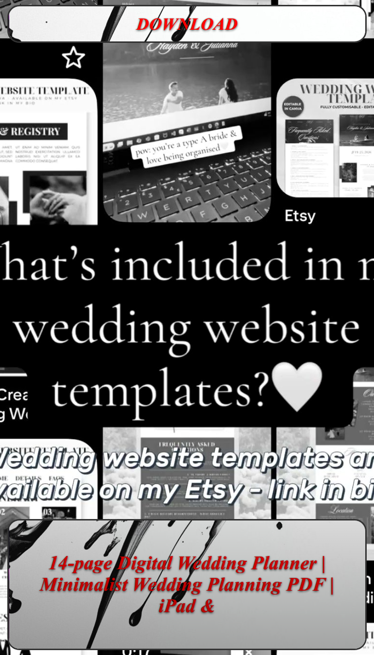 Plan Your Dream Wedding in 14 Simple Pages