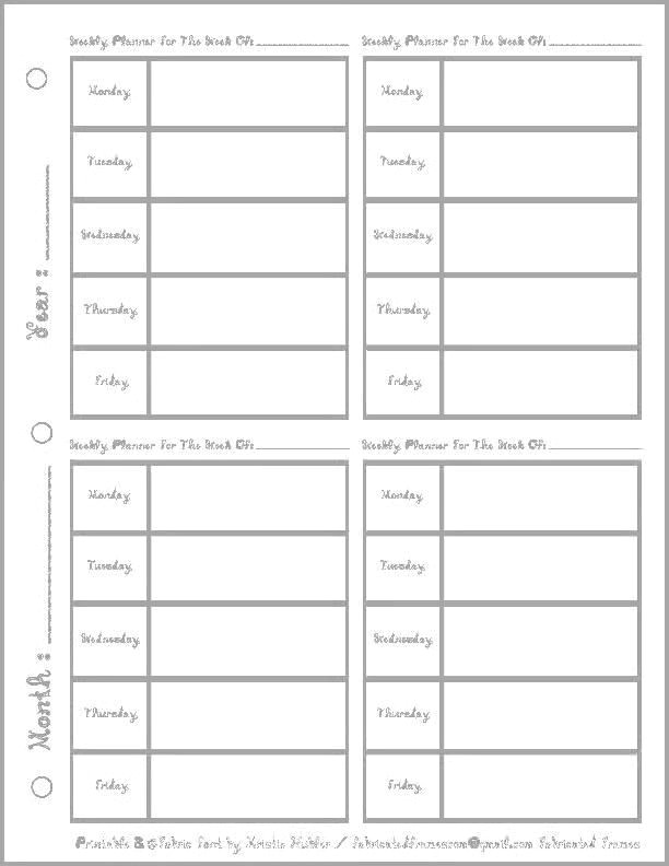 Plan Your Month in Style | Free 4-Week Printable Planner
