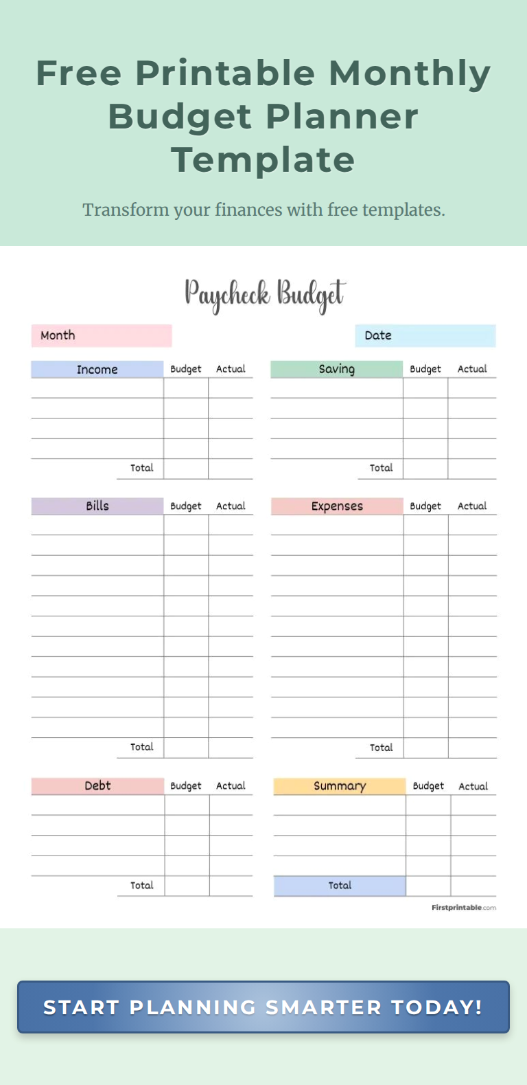 Take Control of Family Finances with Our Free Budget Planner