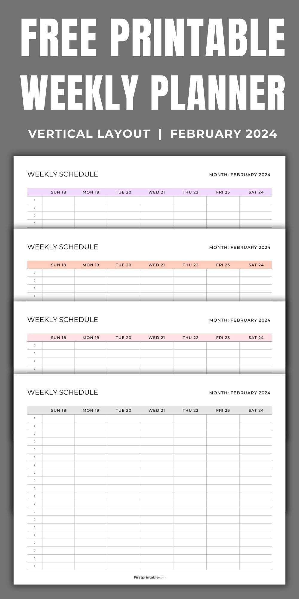 February Calendars: Plan Your Week in 1 Click