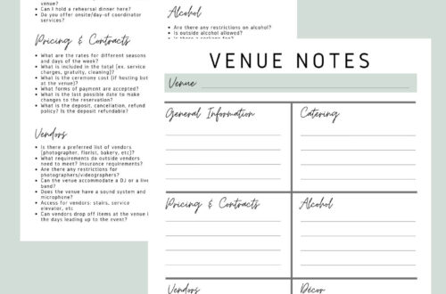 Ultimate Wedding Venue Checklist: Plan with Ease Ultimate Wedding Venue Checklist: Plan with Ease