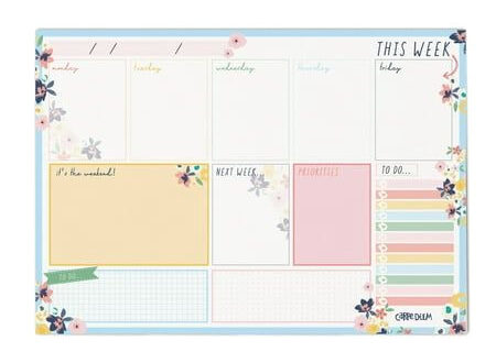 Add a Pop to Your Planner with Ditzy Floral Weekly Pads Add a Pop to Your Planner with Ditzy Floral Weekly Pads