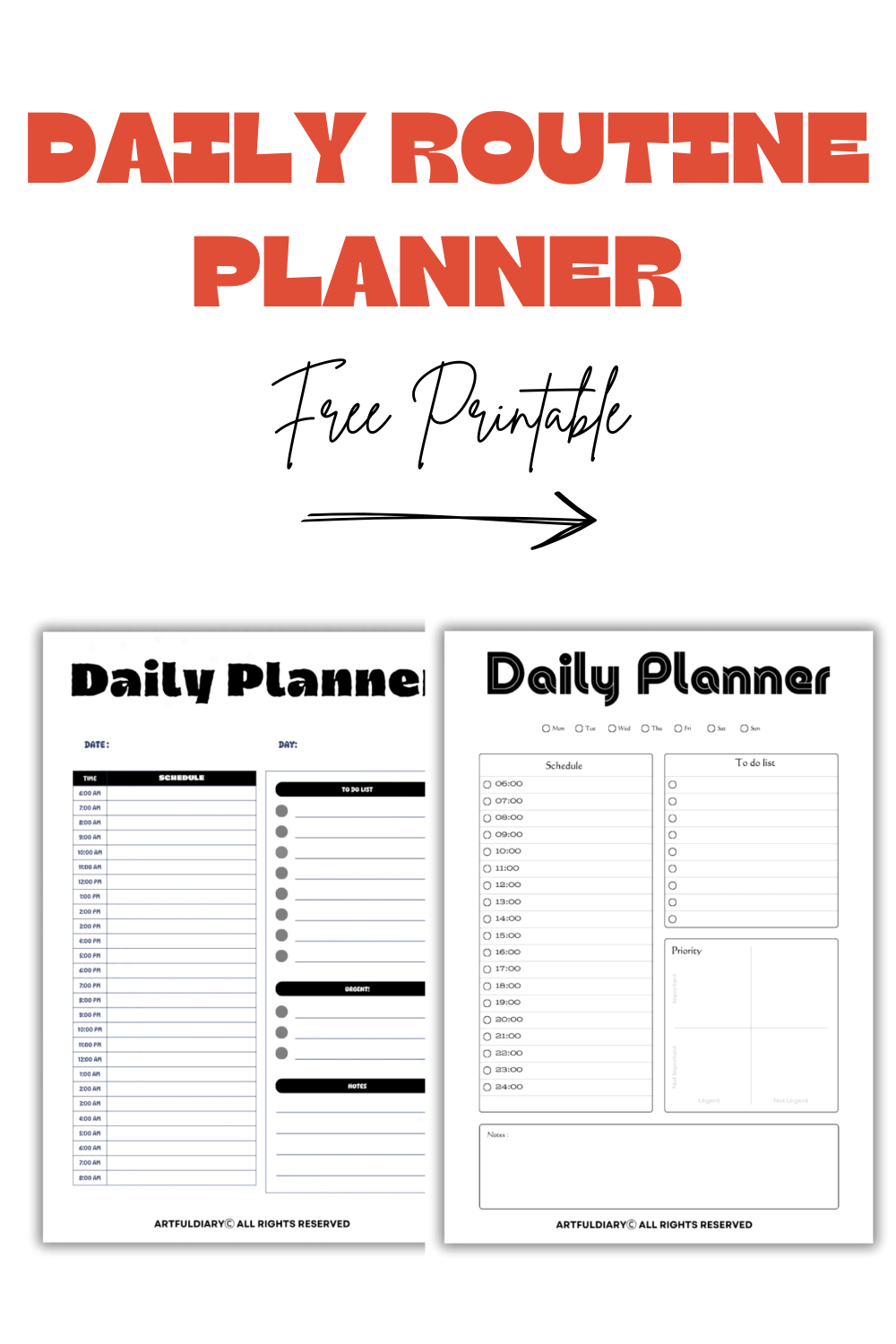 Free Daily Routine Printables to Simplify Your Life