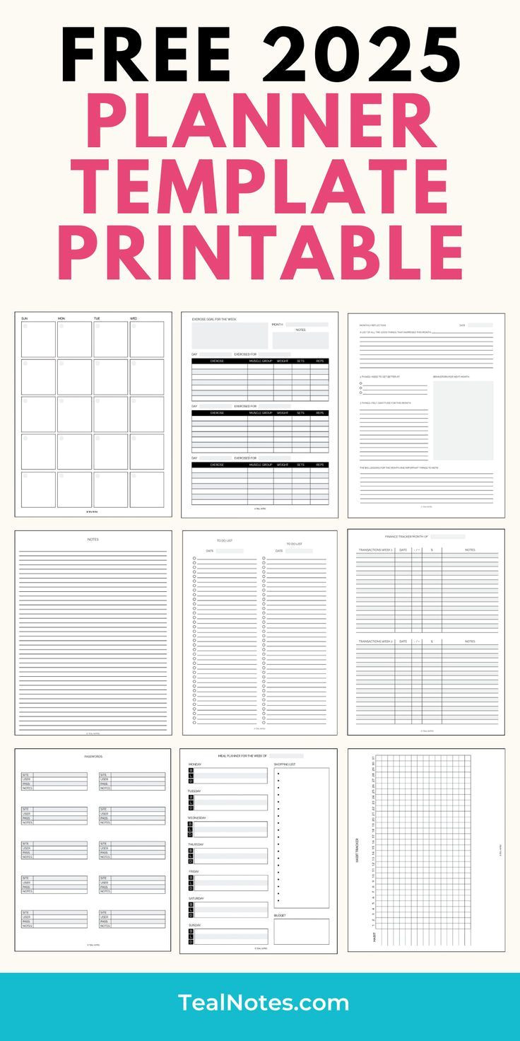 Transform Your Planner with Our 2025 Canva Template