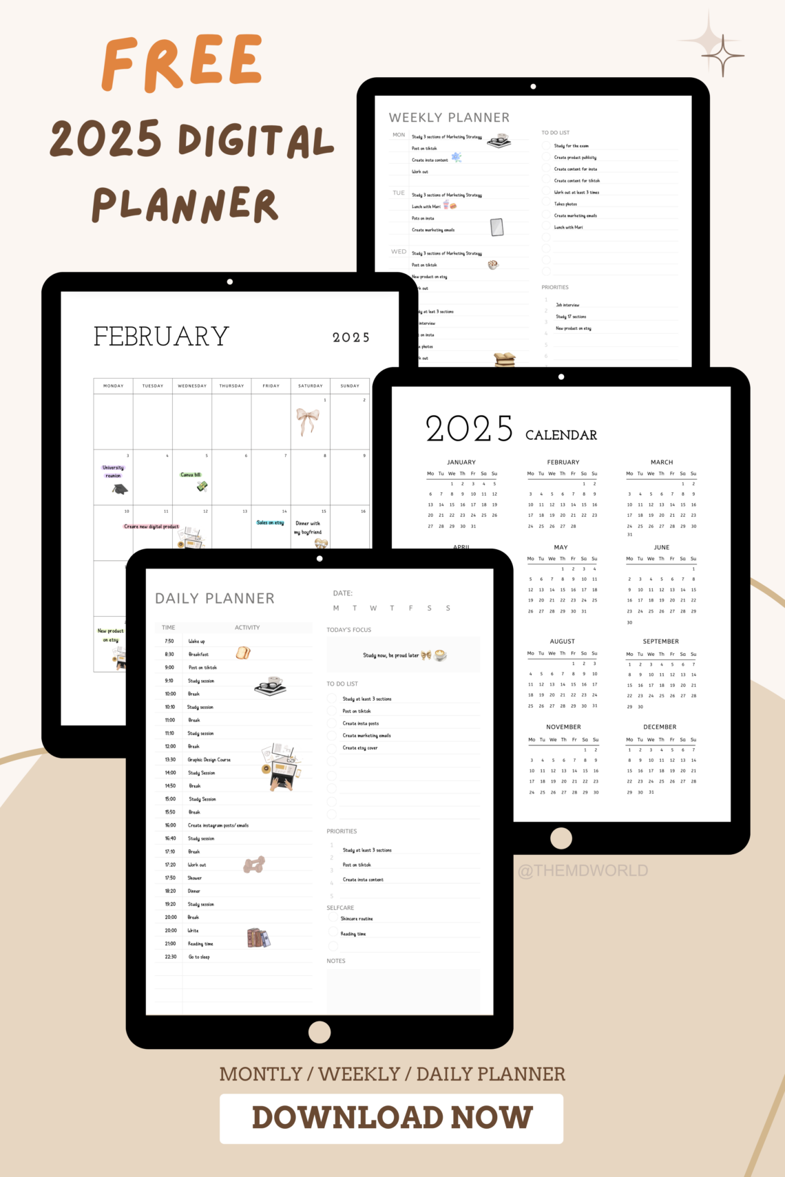 Unlock Your FREE 2025 Digital Planner Today!