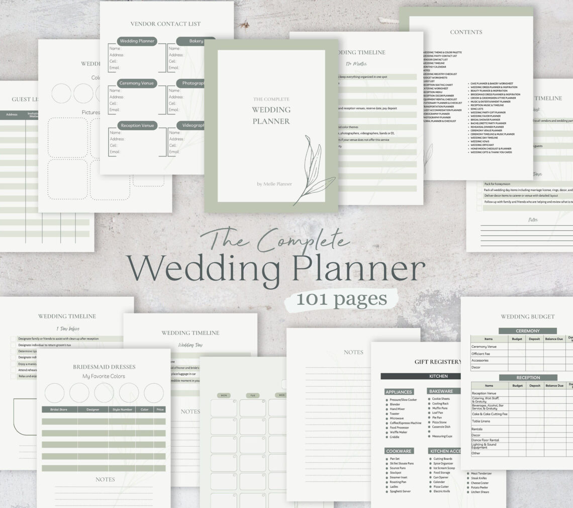 Plan Your Dream Wedding in 101 Easy Pages