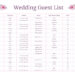 Create Your Dream Wedding Guest List in Minutes with This Free Template Create Your Dream Wedding Guest List in Minutes with This Free Template