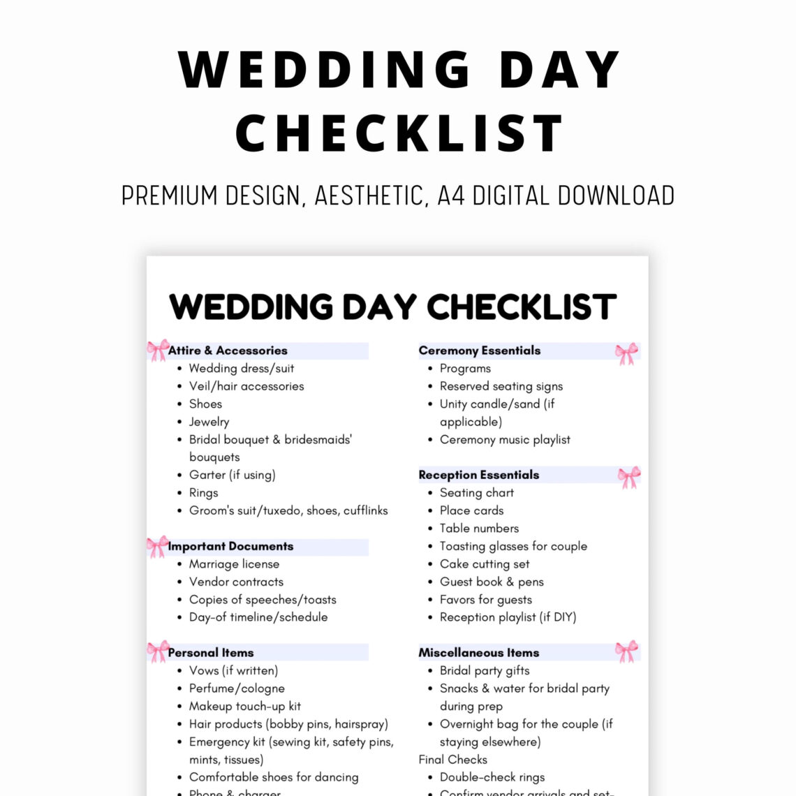 Dream Wedding Checklist: Plan Your Perfect Day