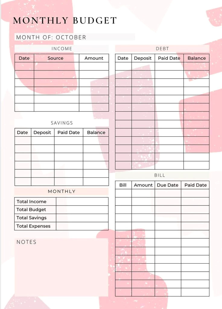Easy Biweekly Budget Excel Template