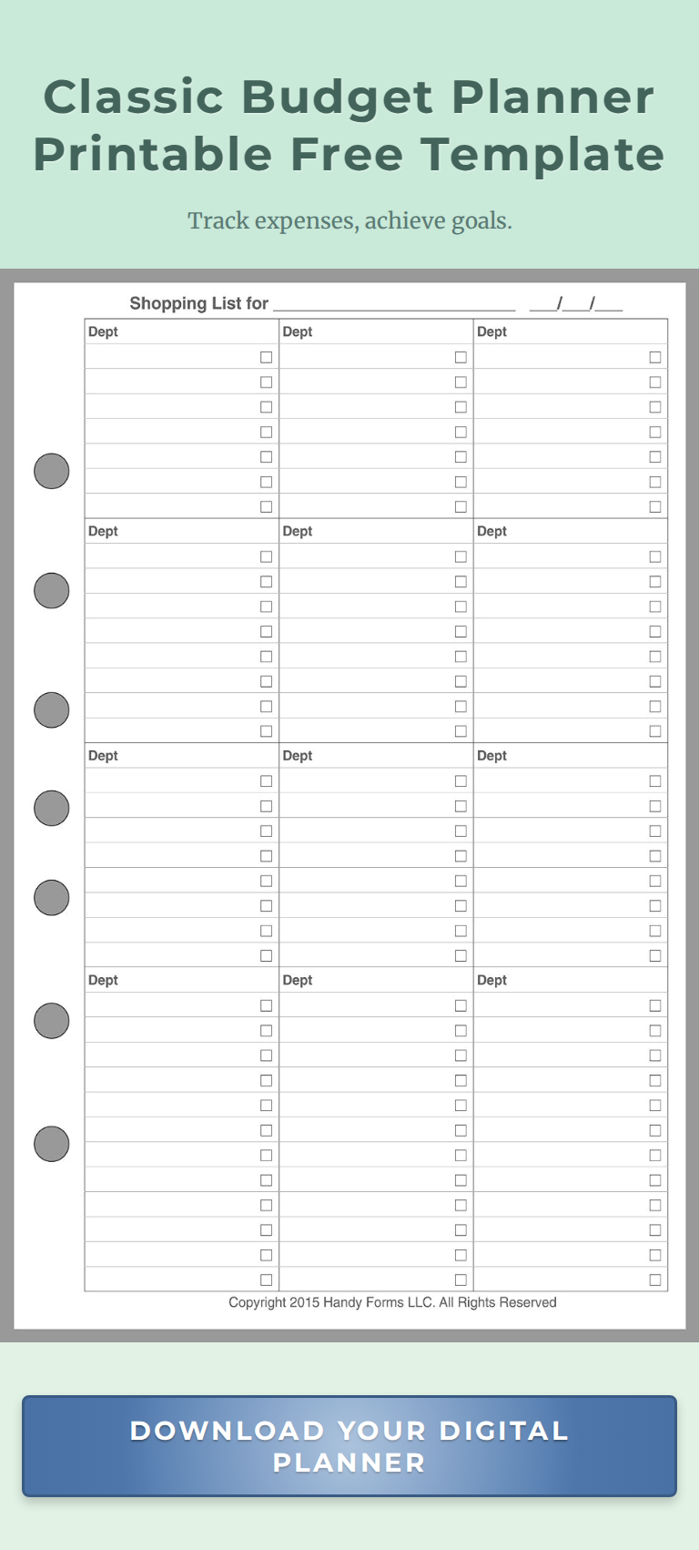 Download This FREE Budget Planner Printable