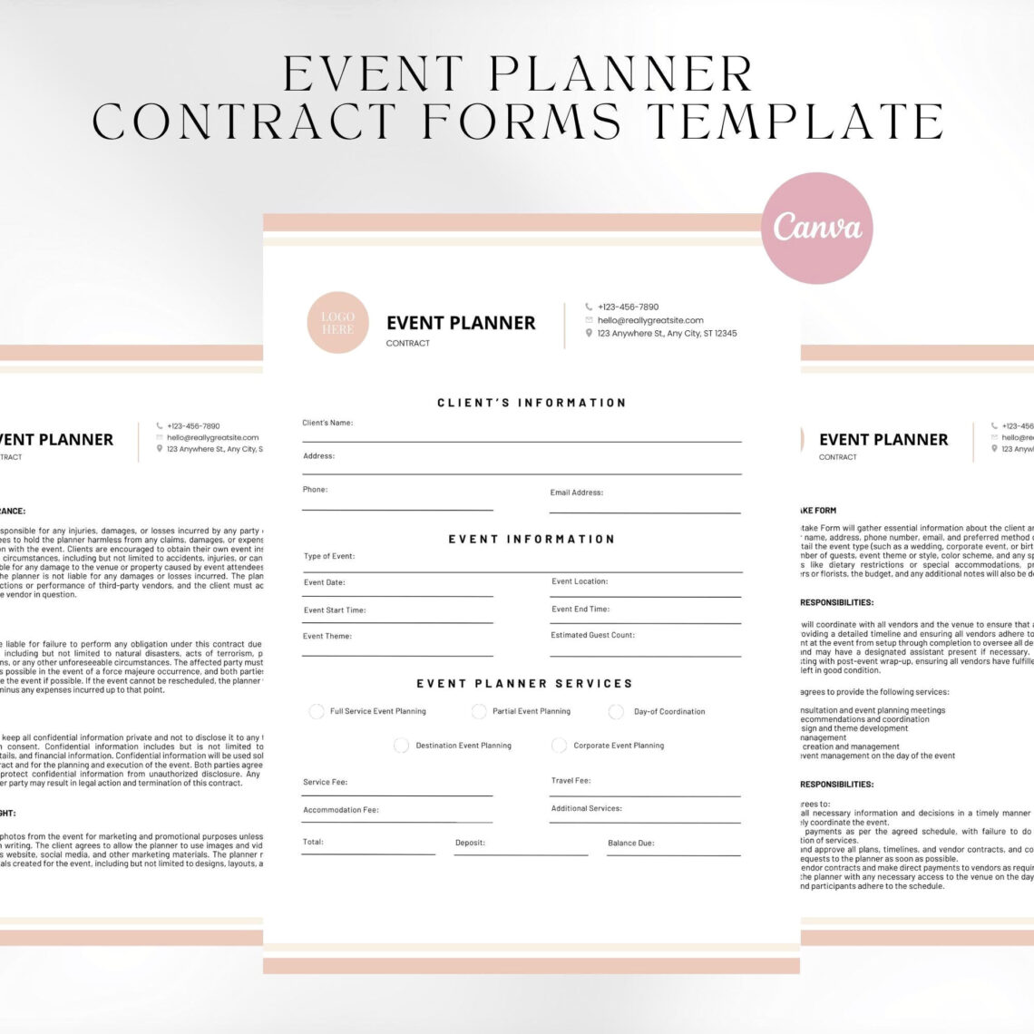 Free Editable Event Planner Contracts in Minutes