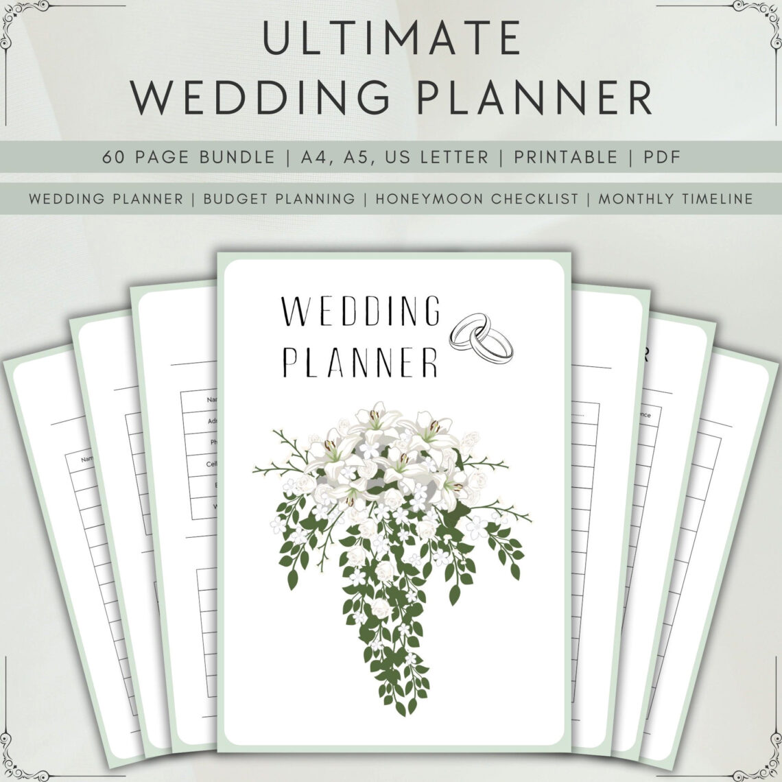 Plan Your Dream Wedding with Ease: Instant Download Templates
