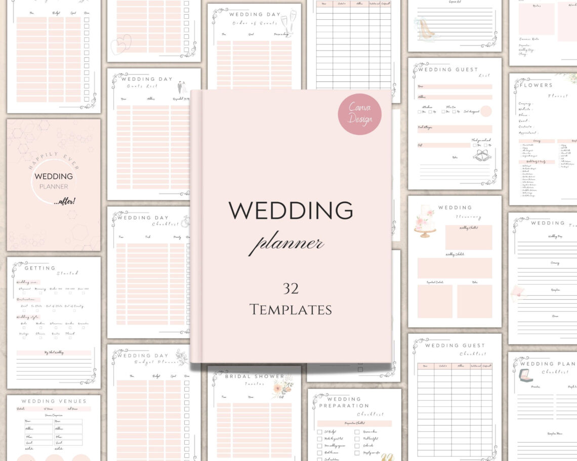 Wedding Planner Templates: Download & Print Now!