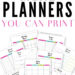 Printable Meal Planners Free at Home