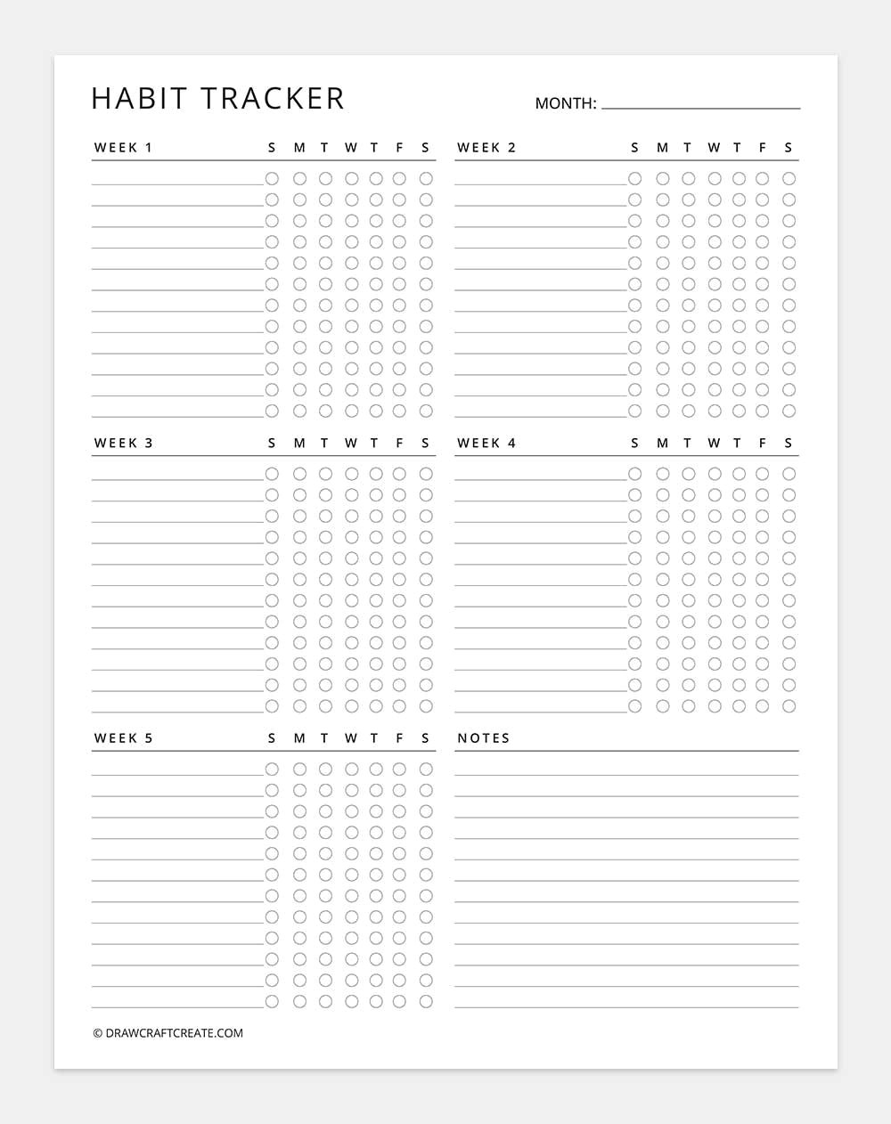 Transform Your Habits with 20 FREE Printable Trackers