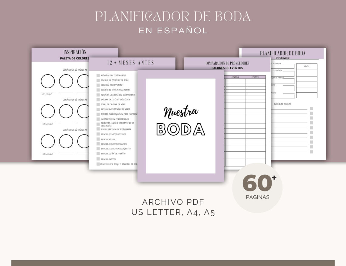 Planifica tu Día de Matrimonio Perfecto con esta Agenda de Bodas Gratuita